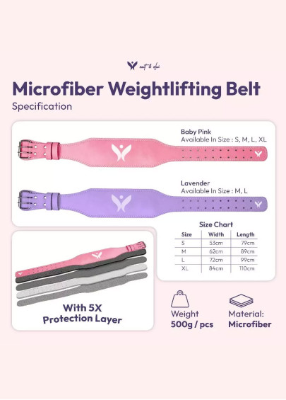 CNC Microfiber Weightlifting Belt